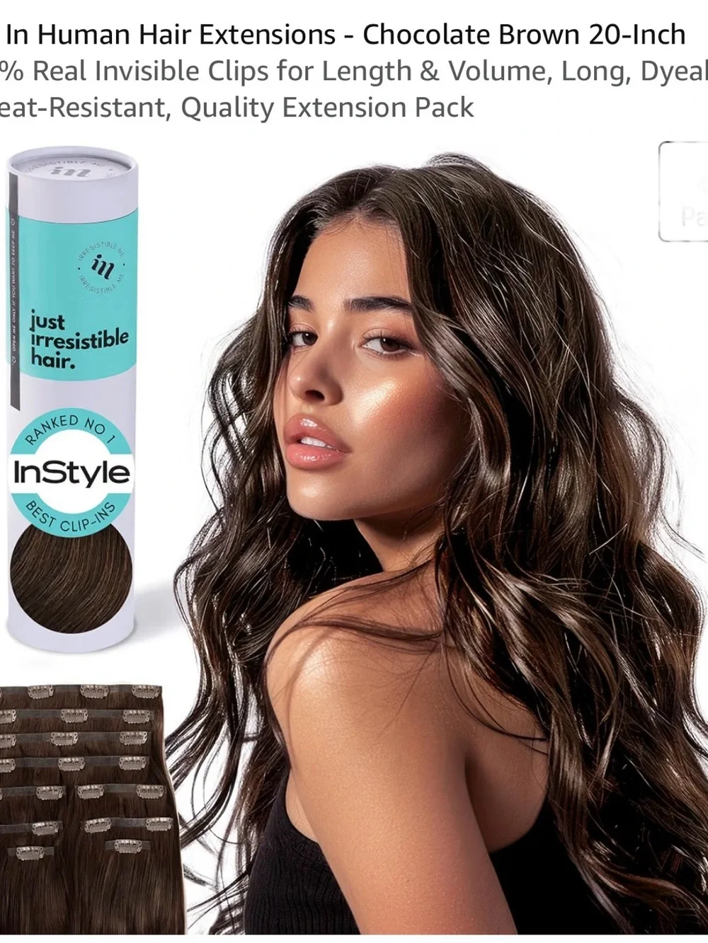 Rich Chocolate Brown Human Hair Extensions – Natural Shine & Volume